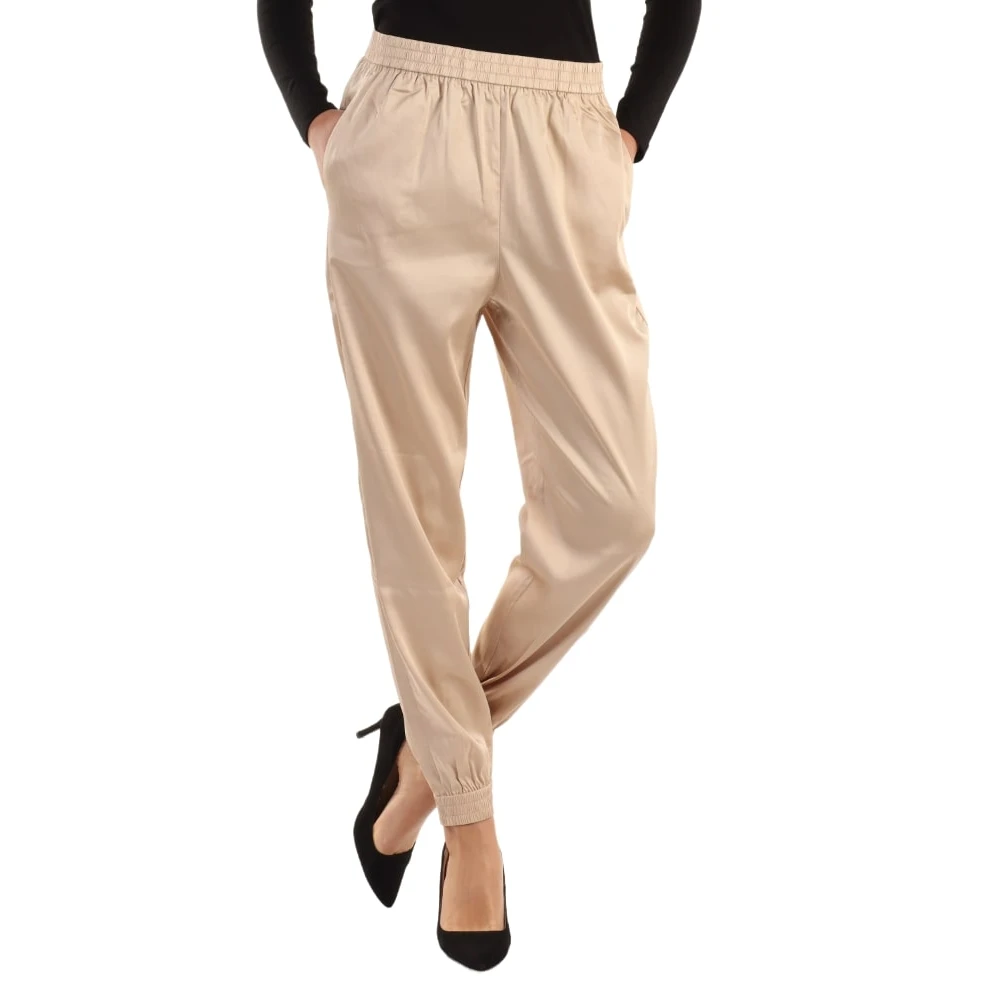 Guess Stijlvolle Broeken voor Mannen Beige Dames