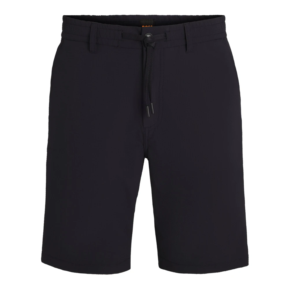 Hugo Blue Casual Shorts, Male, W30, Modern Fit Seersucker Shorts