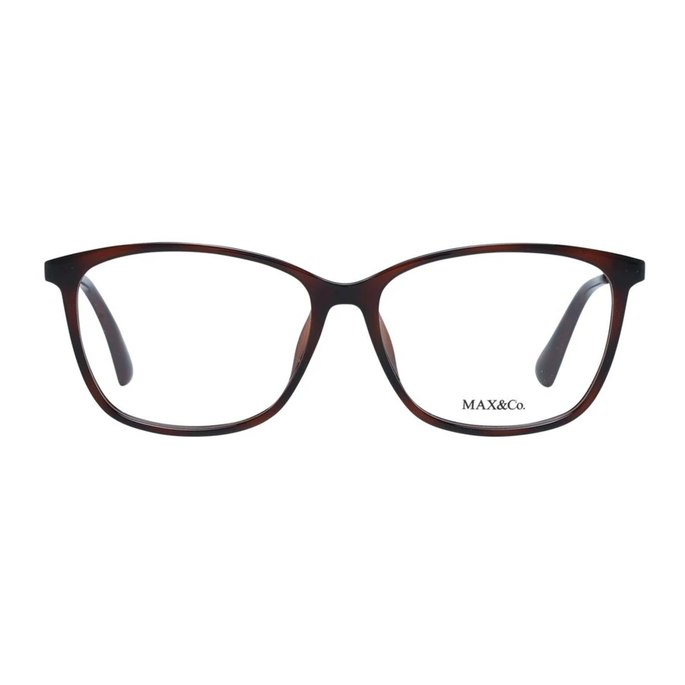 Max & Co Bruine Trapezium Optische Monturen Brown Dames