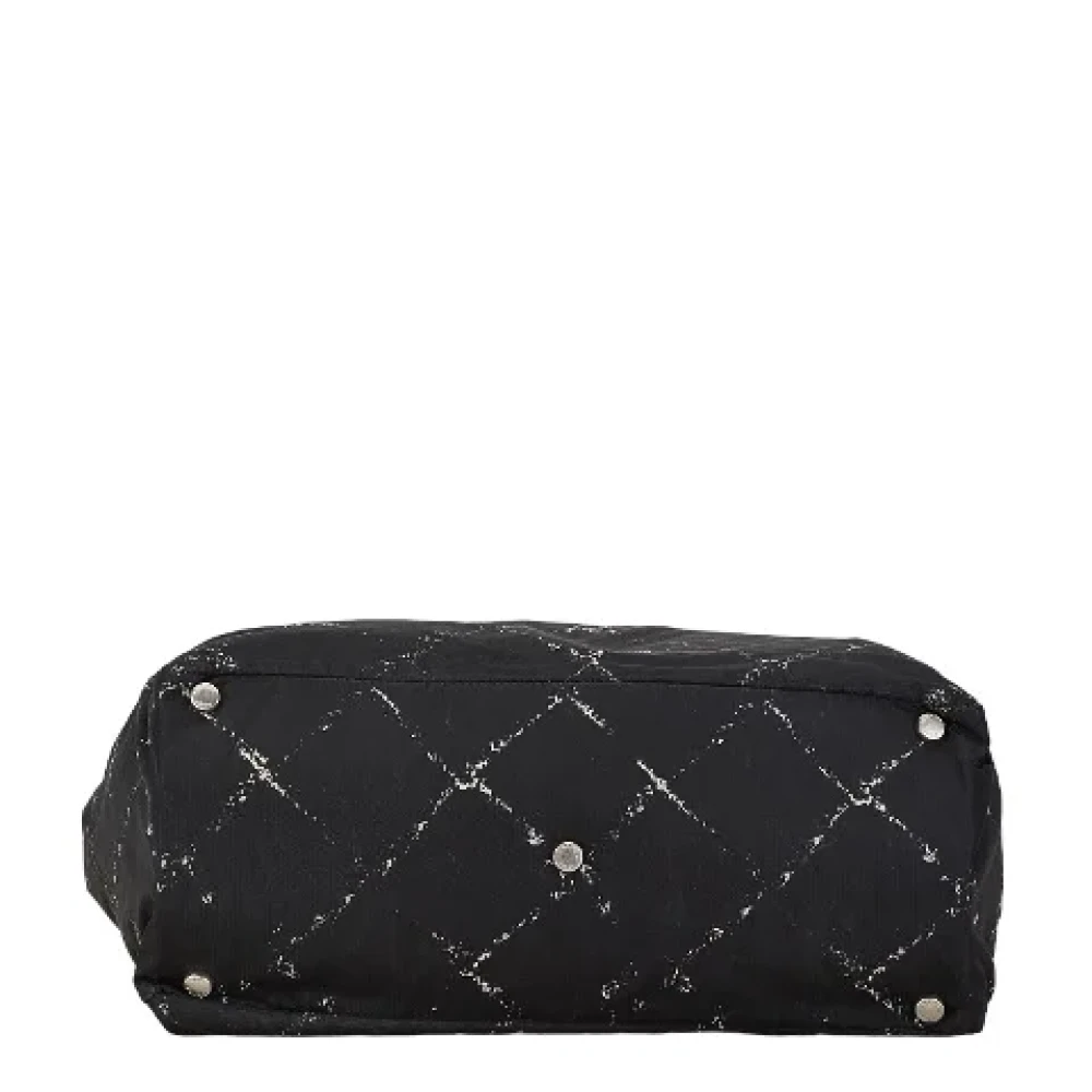 Chanel Vintage Pre-owned Canvas totes Black Dames