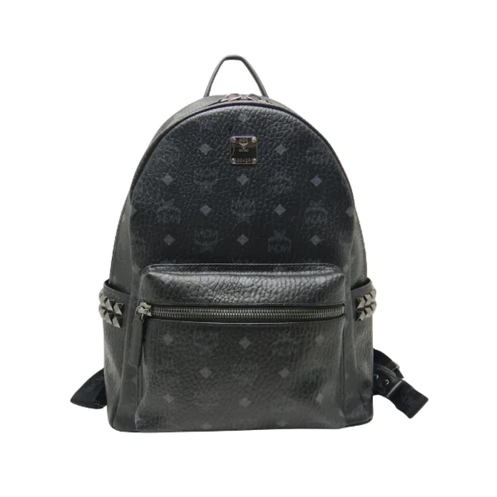 MCM Pre-owned Leather backpacks Black Dames