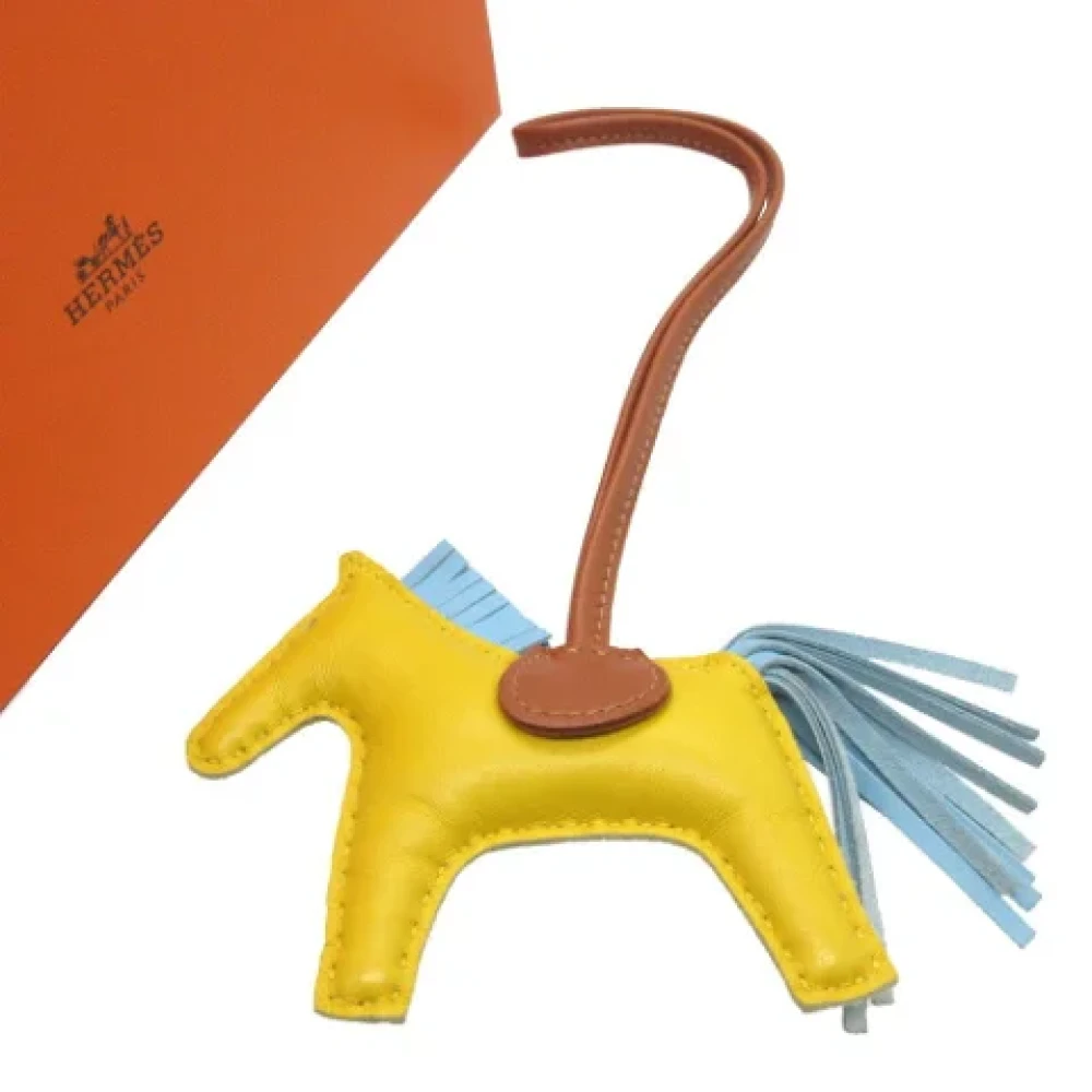 Hermès Vintage Pre-owned Fabric key-holders Yellow Dames
