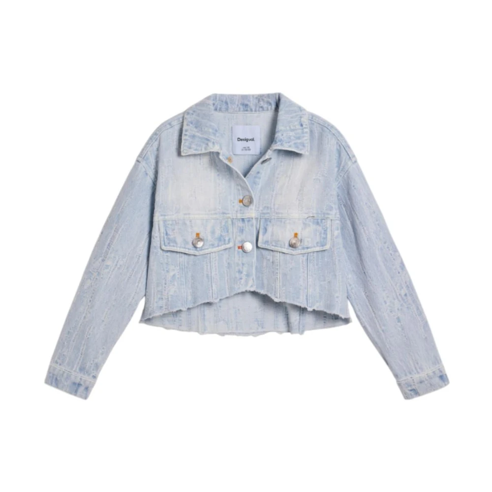 Desigual Girls Blue Martina Jacket - Light Jackets - 8 Y - Kids