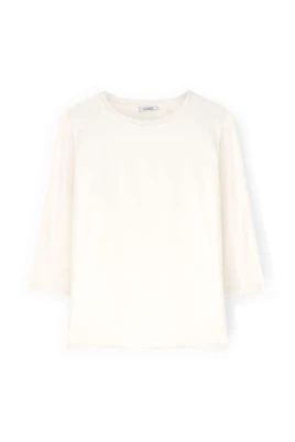 Tvåfärgad T-shirt med trekvartsärm