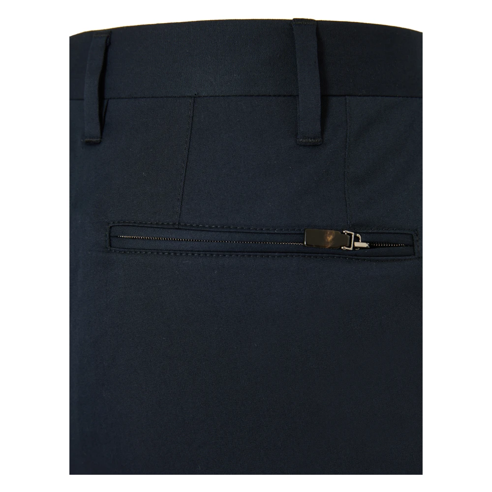 Corneliani Katoenen broek met zij- en achterzakken Blue Heren