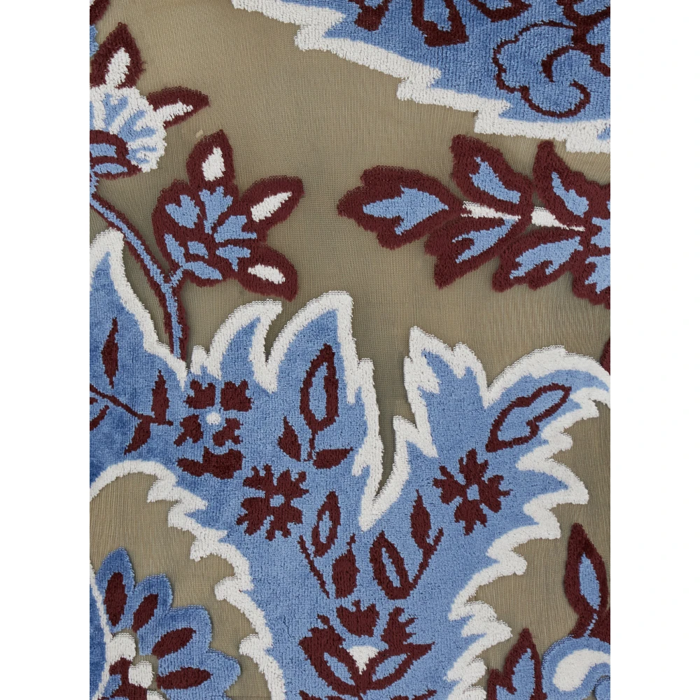 ETRO Multicolor Paisley Print Lange Mouw Jurk Multicolor Dames