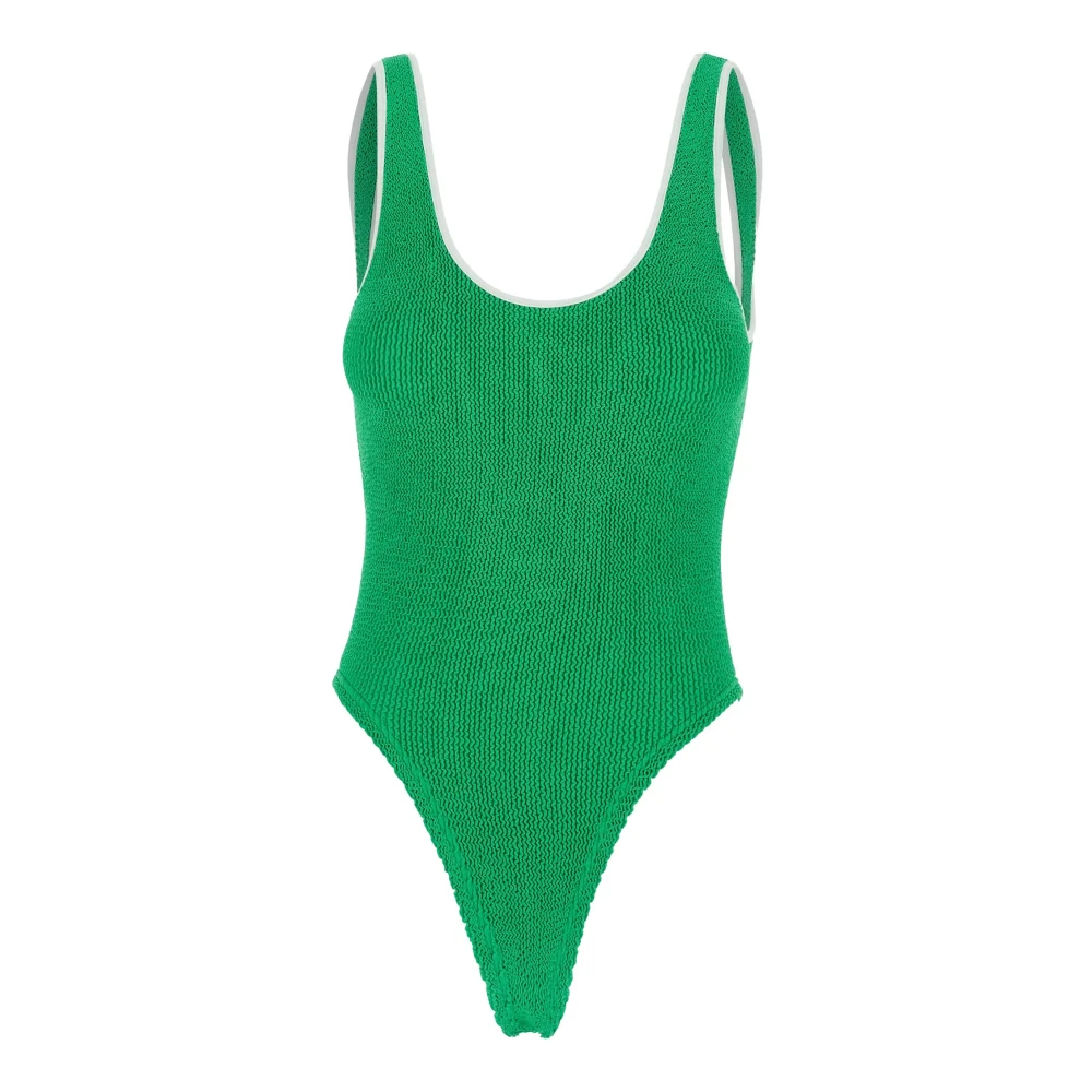 Hunza G Women's Green Swimsuits, One Size, Faye One-Piece