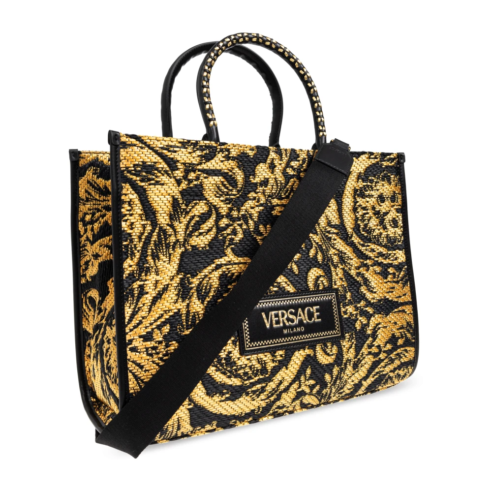 Versace Tas Athena Medium Black Dames