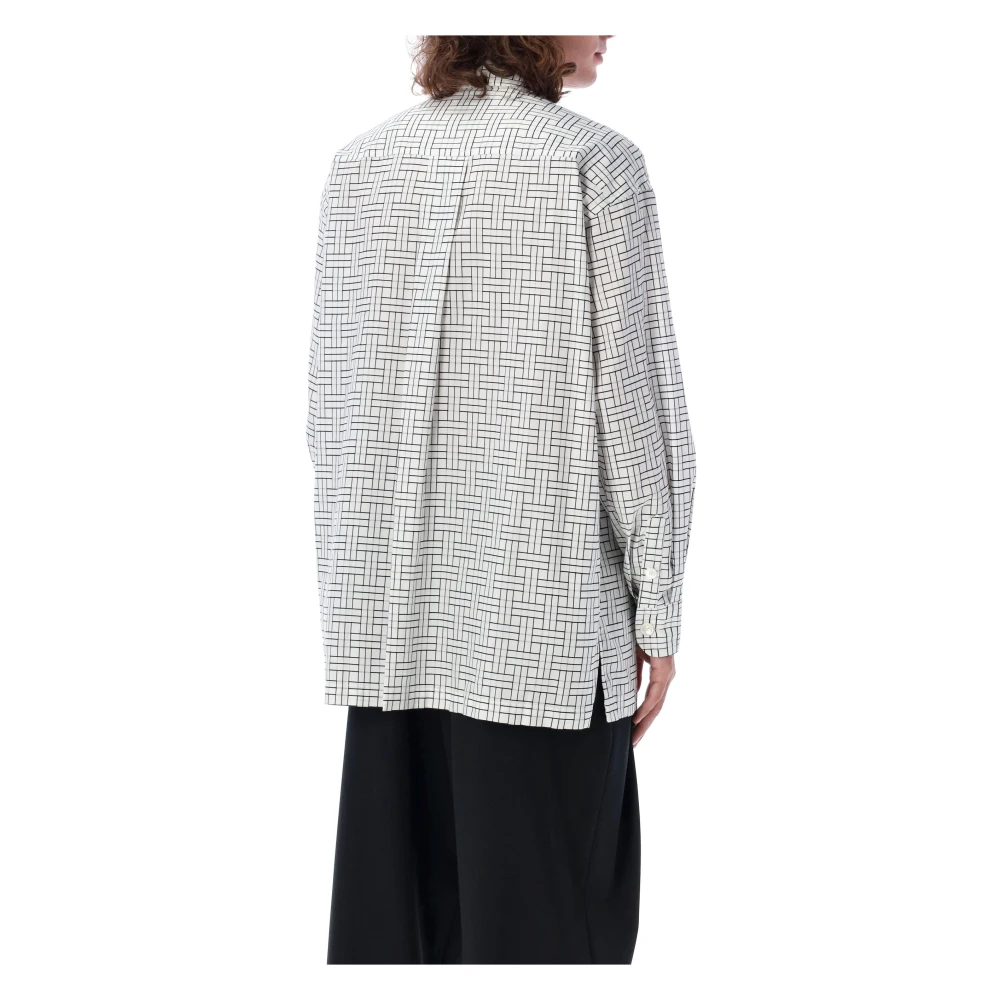 Kenzo Witte Oversized Grafische Print Shirt White Heren