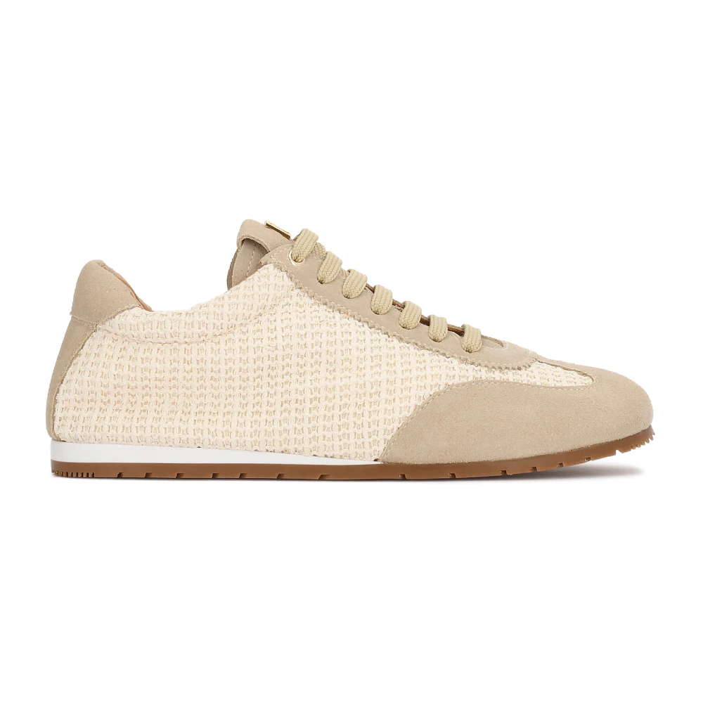 Kazar Kazar Sneakers gemaakt van natuurlijke materialen met een subtiele textuur Dames Schoenen Beige