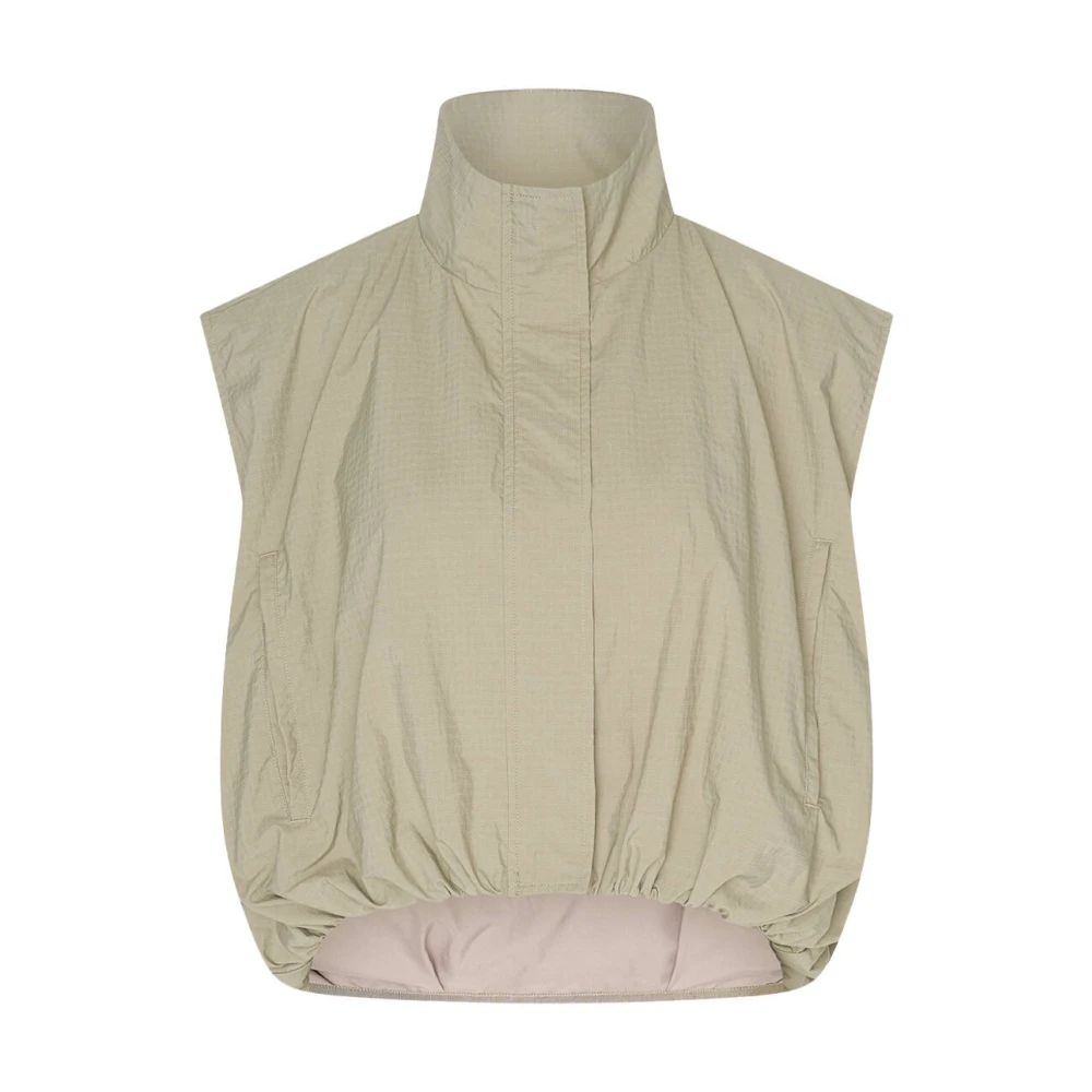 Aimée the Label Lowen2 Gilet Vest Stijlvolle Mode Green Dames