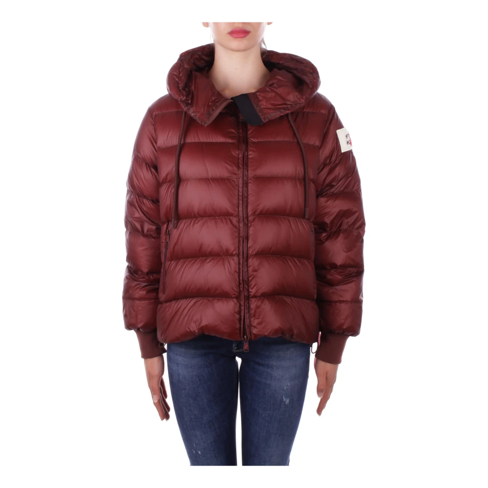 Afterlabel Bruine jas met capuchon en ritssluiting Brown Dames