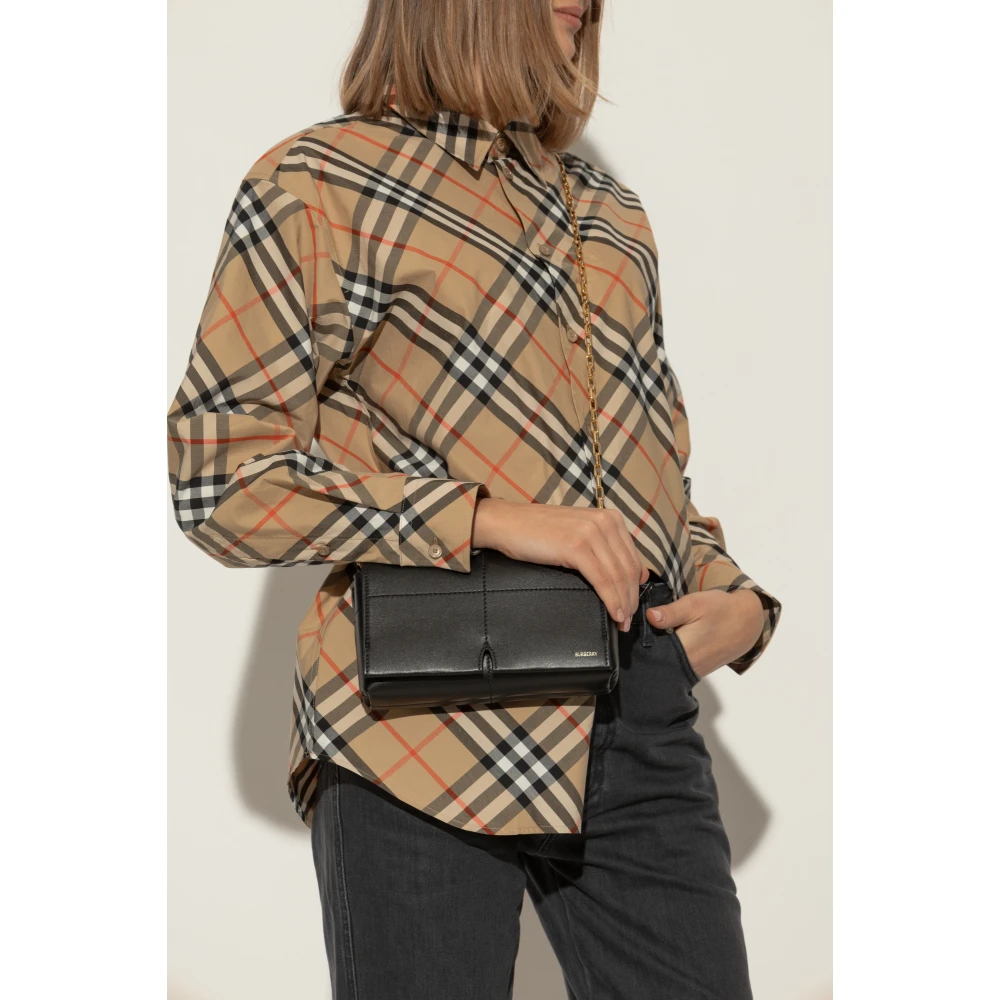Burberry Schoudertas Spin Mini Black Dames