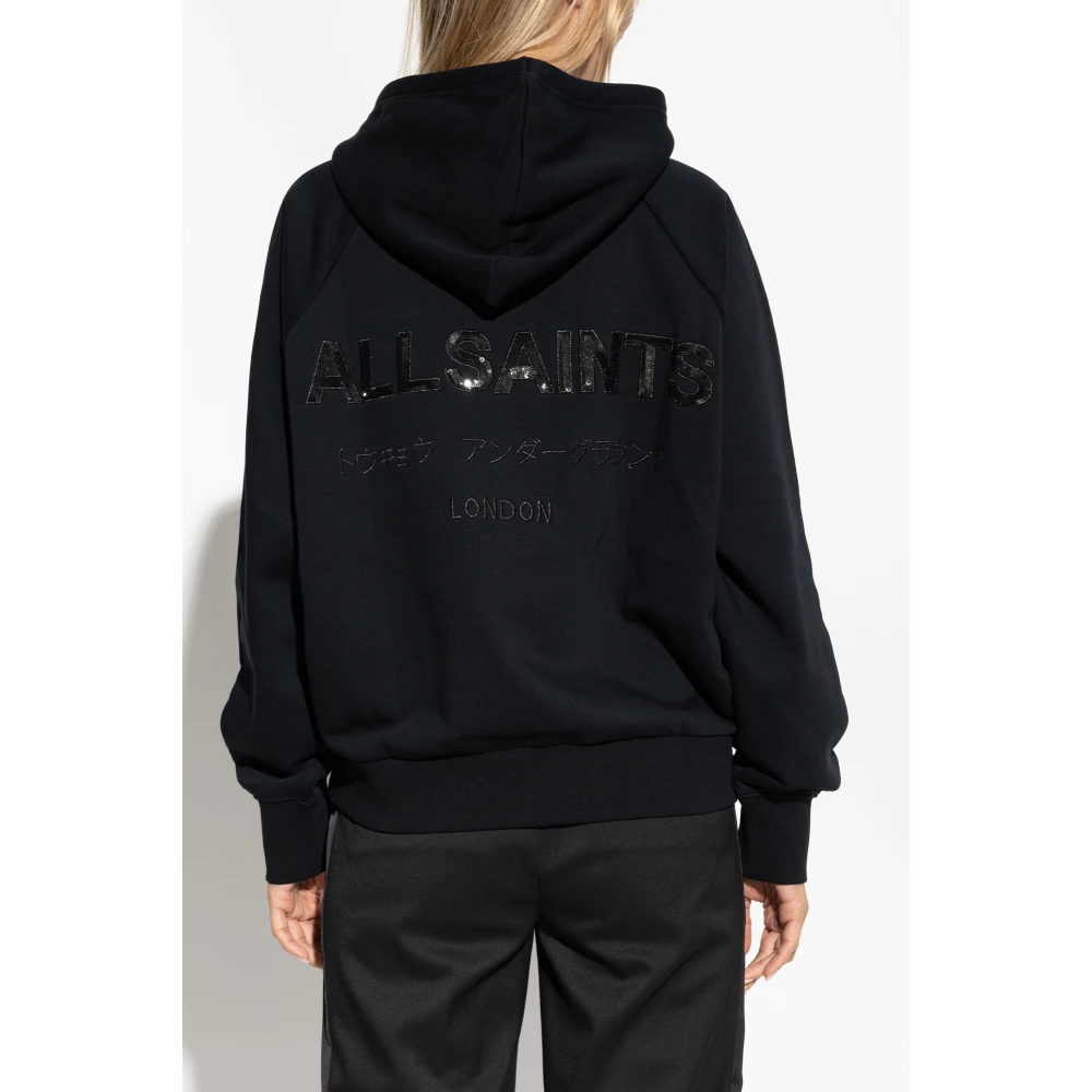 AllSaints Hoodie Black Dames