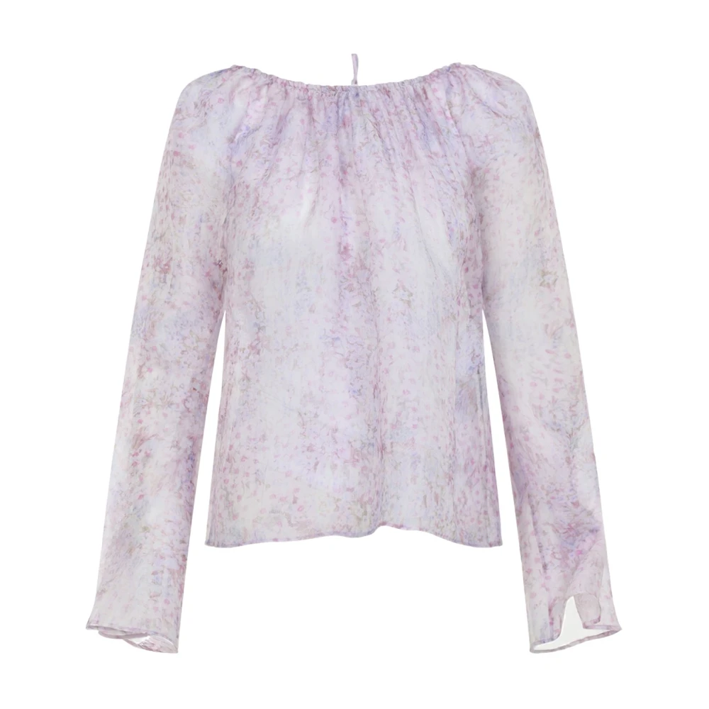 Alberta Ferretti Women's Purple Blouses, Xs, Fantasia Viola Shirt