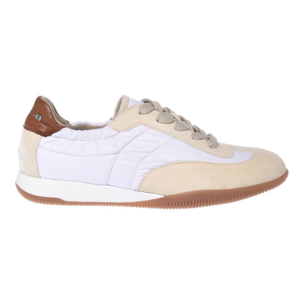 Baldinini Zapatilla Deportiva De Ante Y Tejido Shoes Mujer Blanco 36 Eu