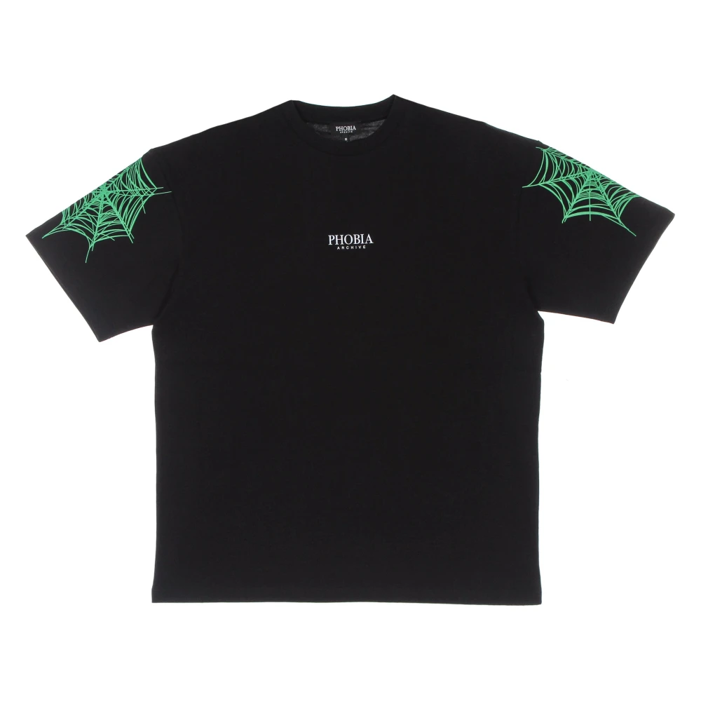 Phobia Archive Homme Noir - Cobweb Print Tee - Tops - Taille: Xl