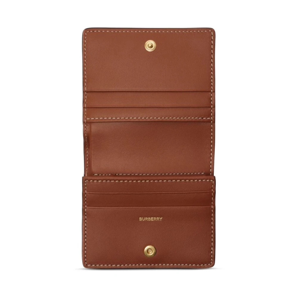 Burberry Beige Portemonnee met Vintage Check Patroon Beige Dames