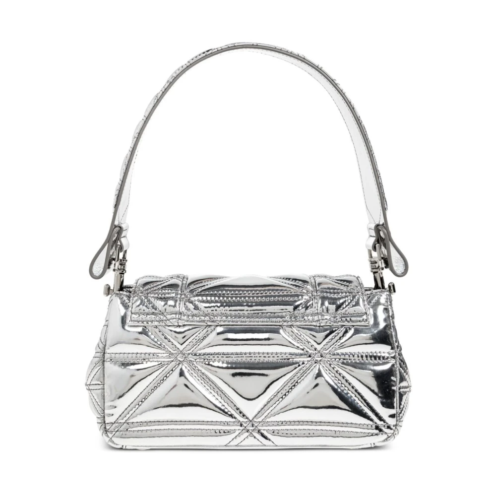 Vivienne Westwood Zilveren Schoudertas met Omslag en Kaartsleuven Gray Dames