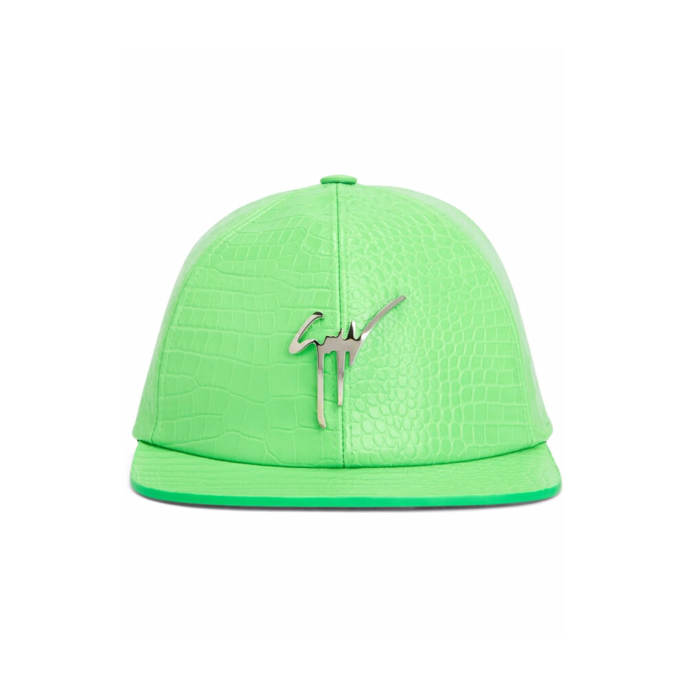 Cohen Signature Logo Leather Baseball Cap | Giuseppe Zanotti