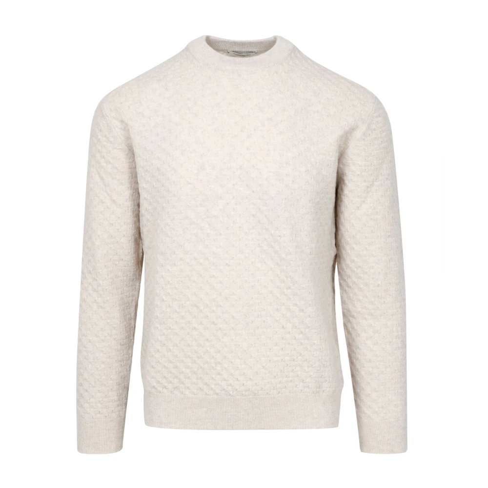 Paolo Pecora Merino Wol Gebreide Trui Gray Heren