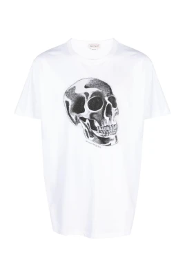 T-shirt med dödskalletryck