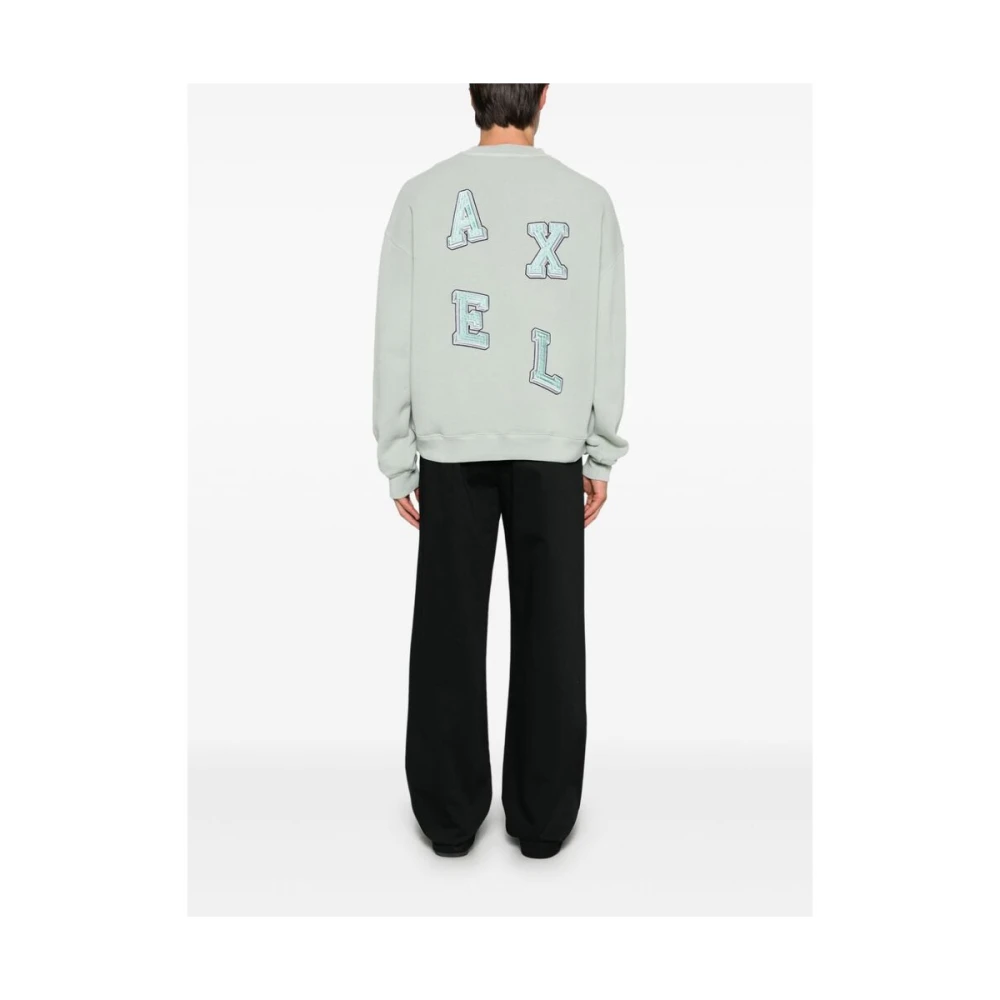 Axel Arigato Mintgroene Sweater met Ronde Hals Green Heren