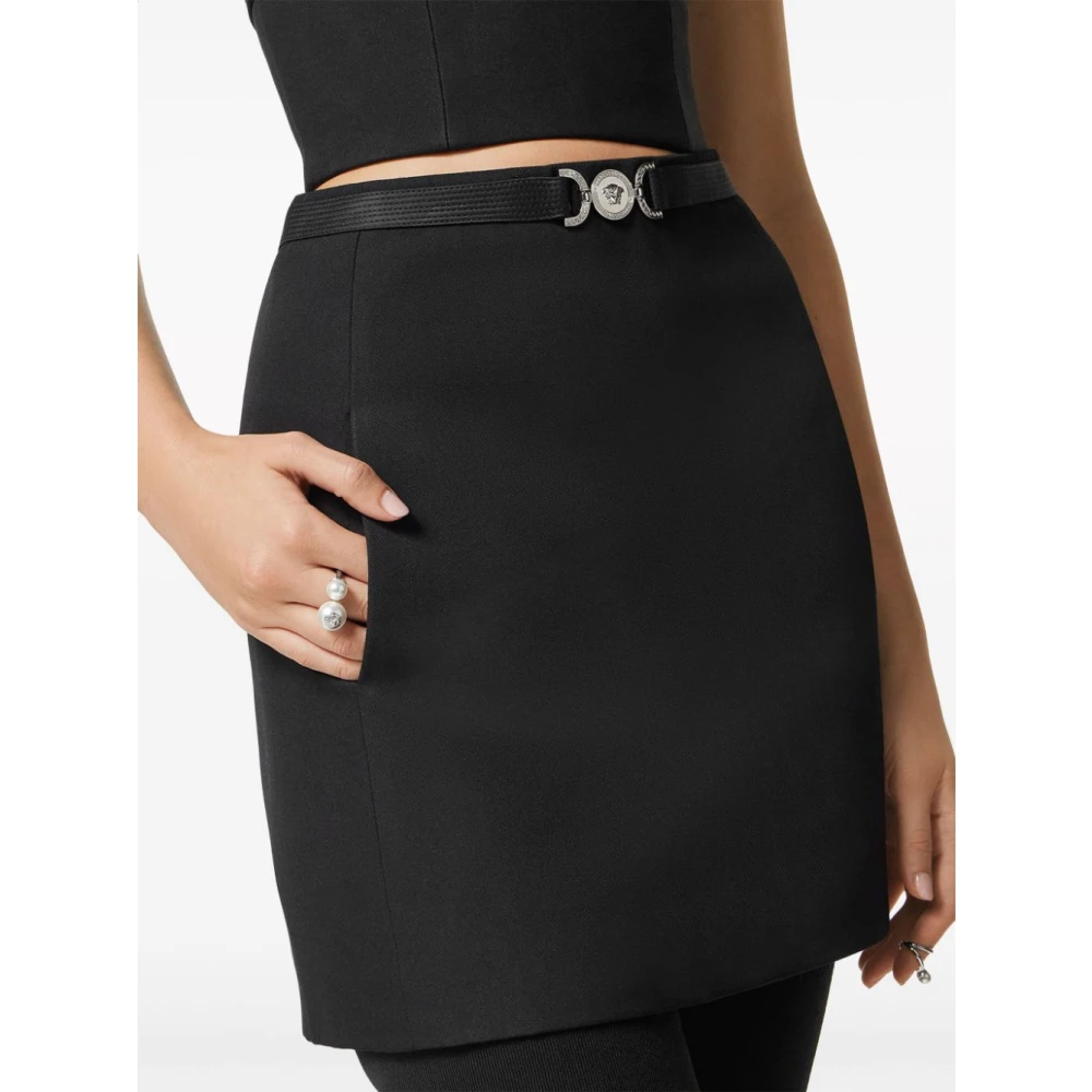 Versace Short Skirts Black Dames