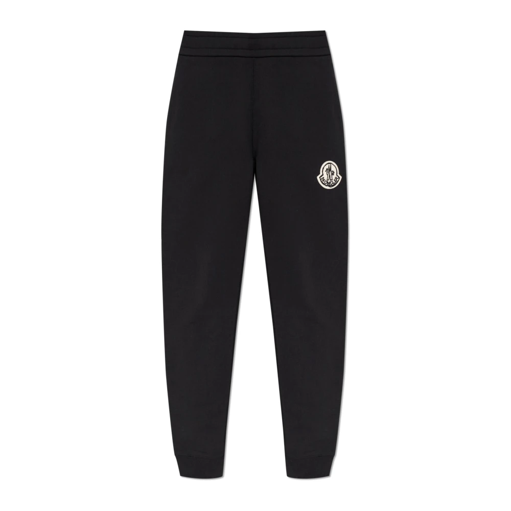 Moncler Joggers With A Patch - Male - Sweatpants - Black - L - Trousers