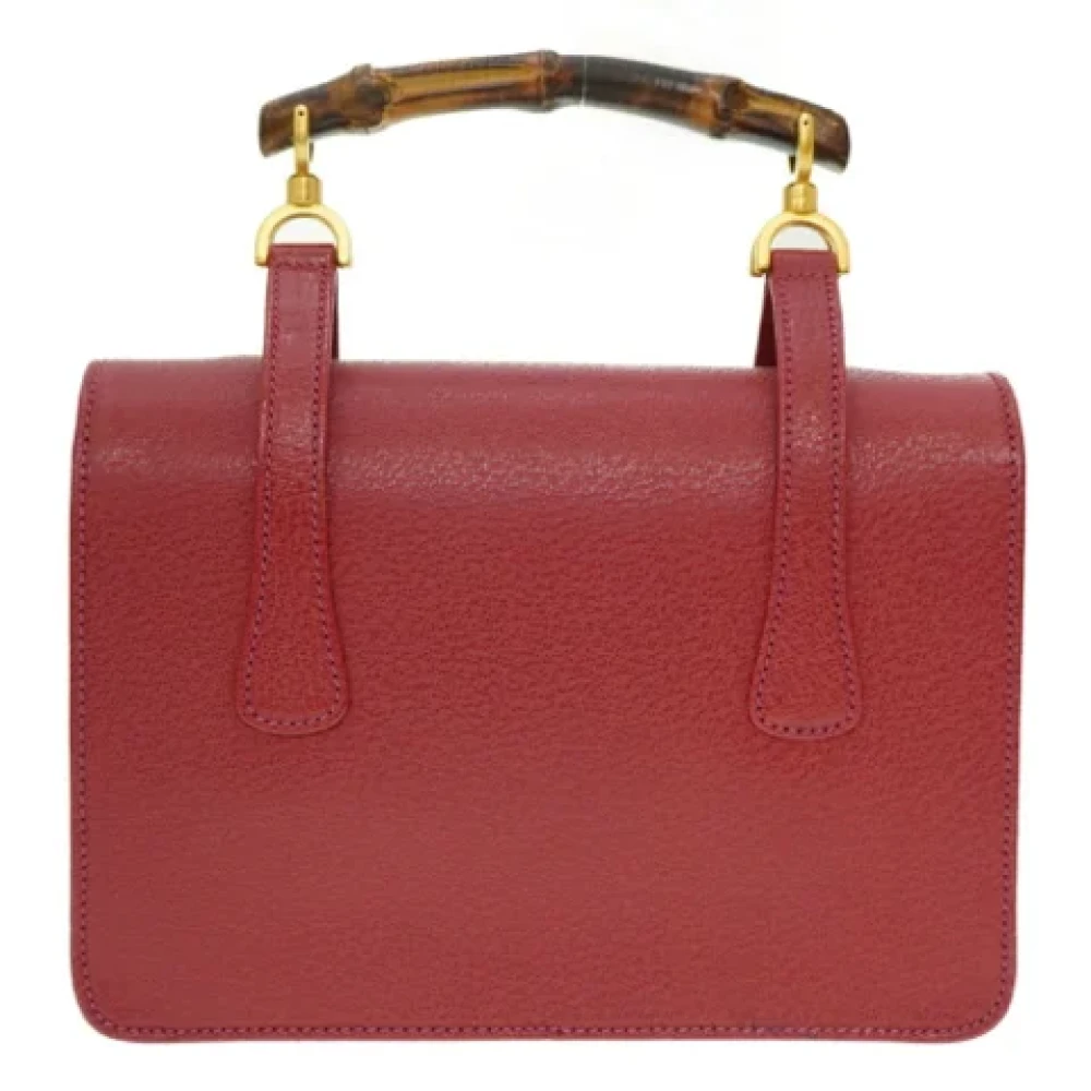 Gucci Vintage Pre-owned Fabric gucci-bags Red Dames