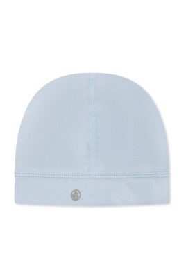 blue-cotton-newborn-hat-with-logo