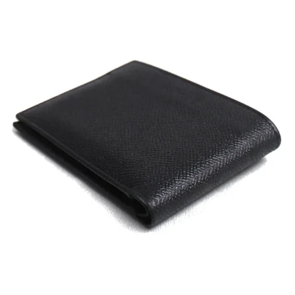 Bvlgari Vintage Pre-owned Leather wallets Black Heren