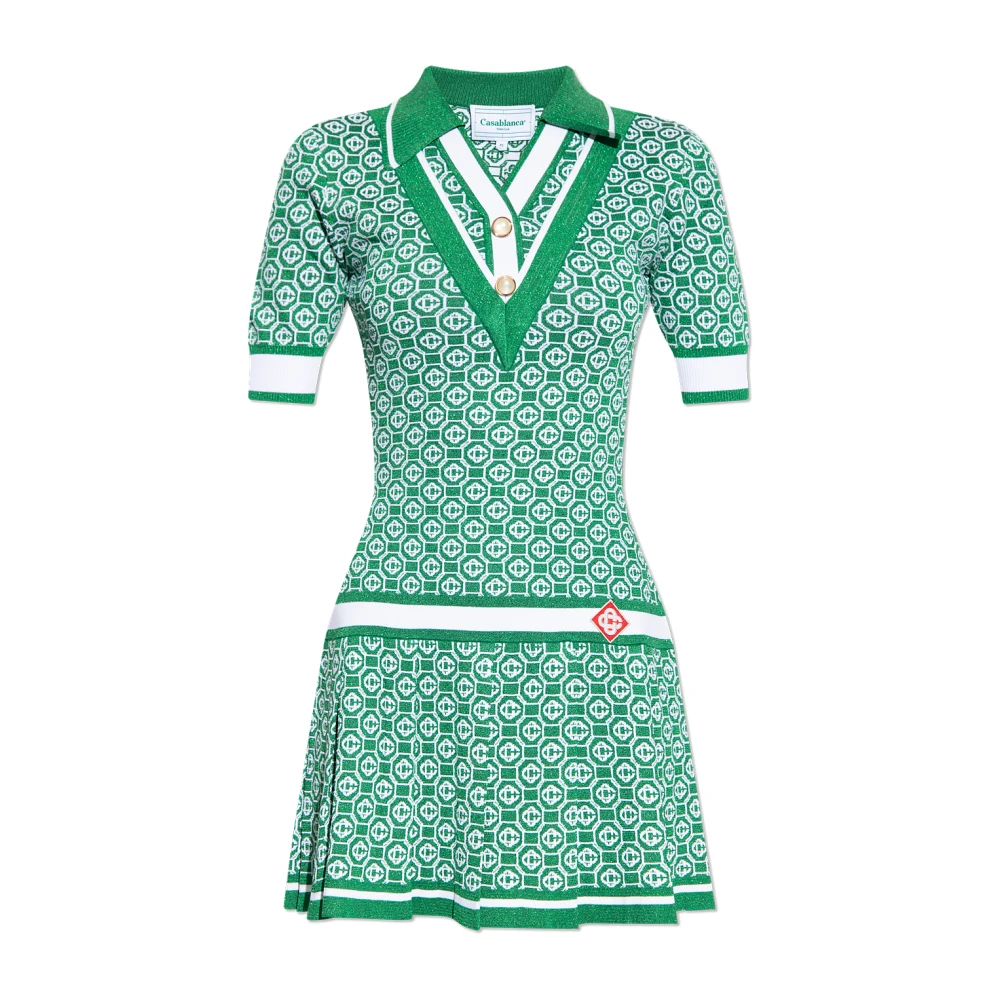 Casablanca V-hals jurk Green Dames