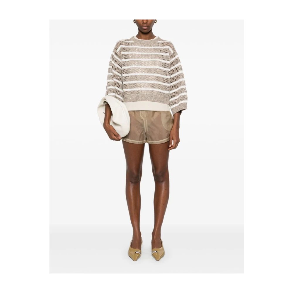 BRUNELLO CUCINELLI Beige Sweaters voor een stijlvolle look Beige Dames