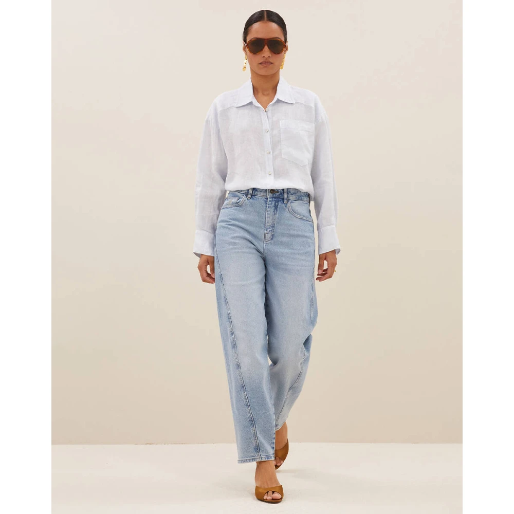 By-Bar Denim Begum Broek Blue Dames