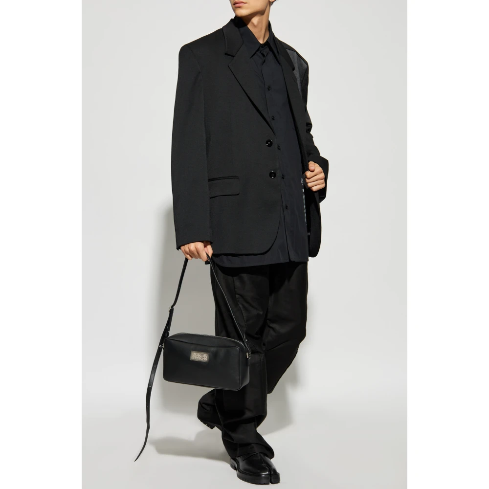 MM6 Maison Margiela Gedrukt overhemd Black Heren