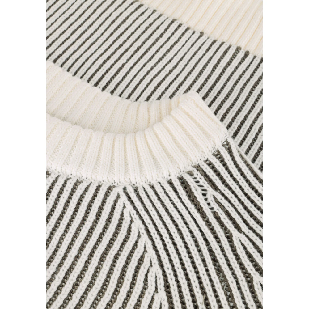 Envii Witte Gebreide Trui Encaroline Stijl Multicolor Dames