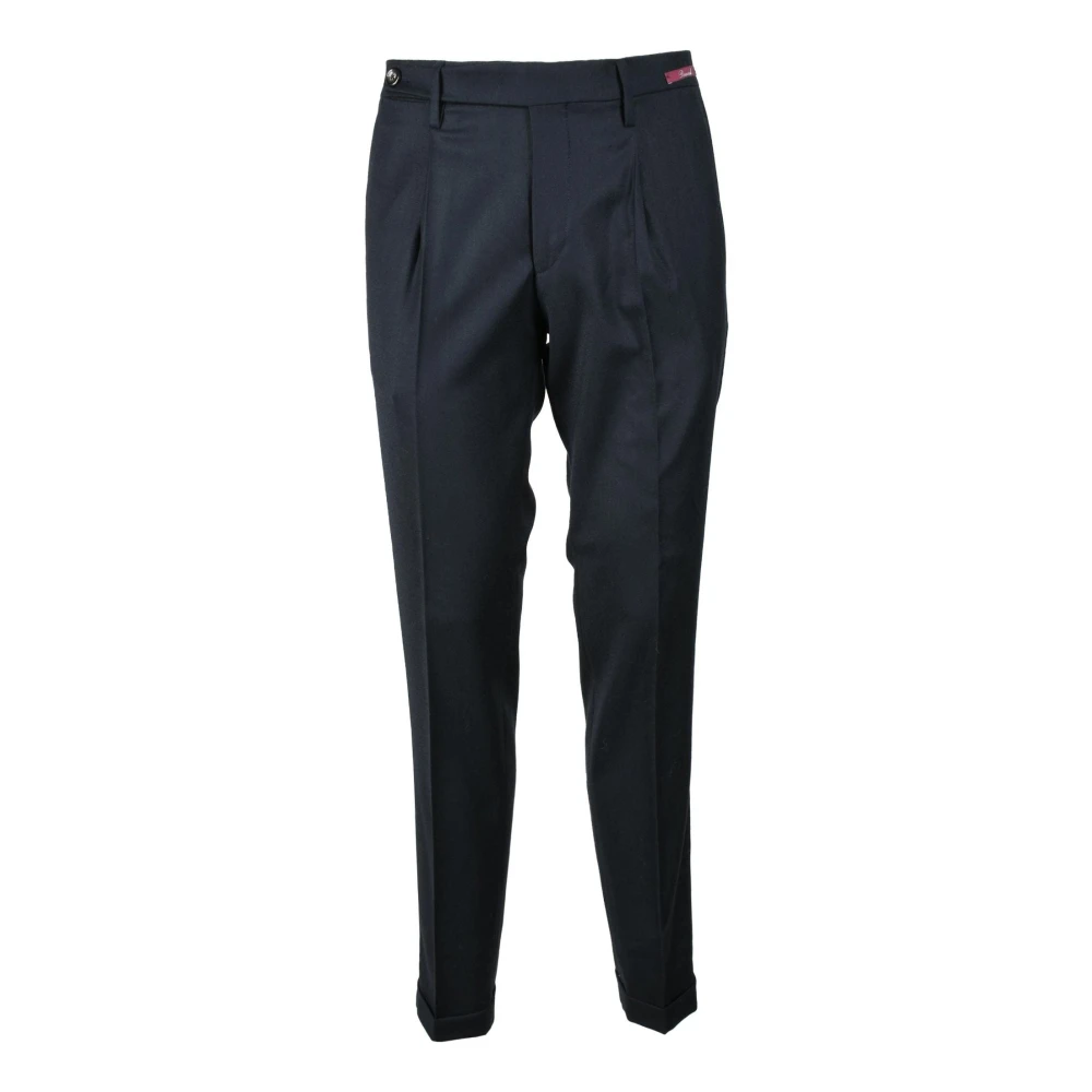 Michael Coal Wolmix Stretchbroek Blue Heren