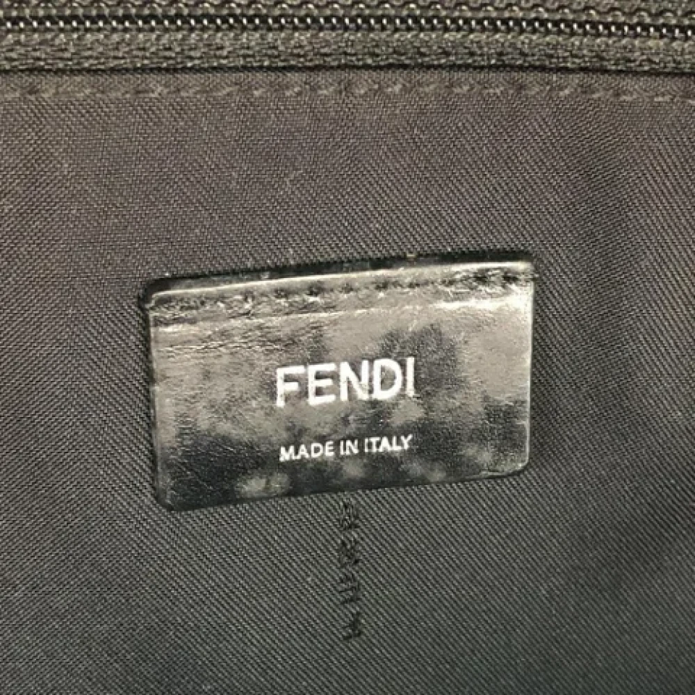 Fendi Vintage Pre-owned Leather backpacks Black Dames