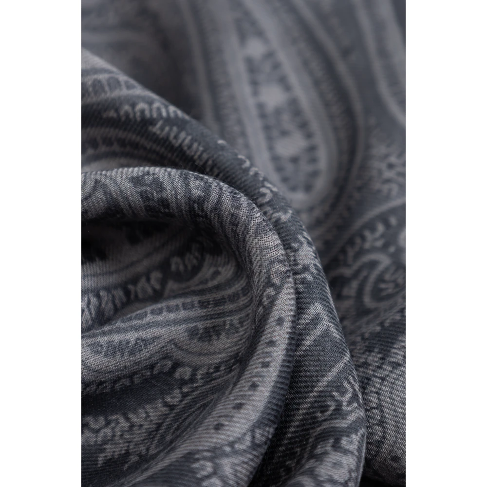 ETRO Sjaal met decoratief patroon Gray Heren