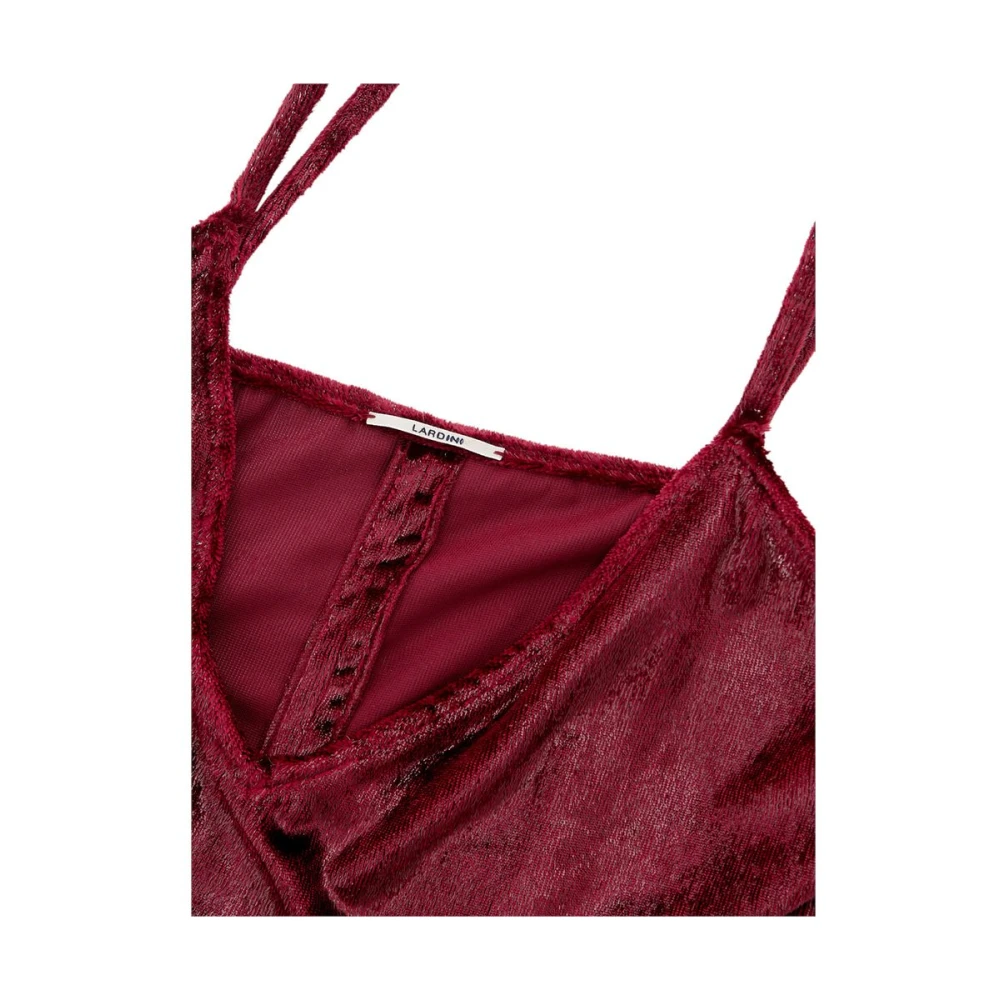 Lardini Elegante Bordeaux Polyester Jurk Red Dames