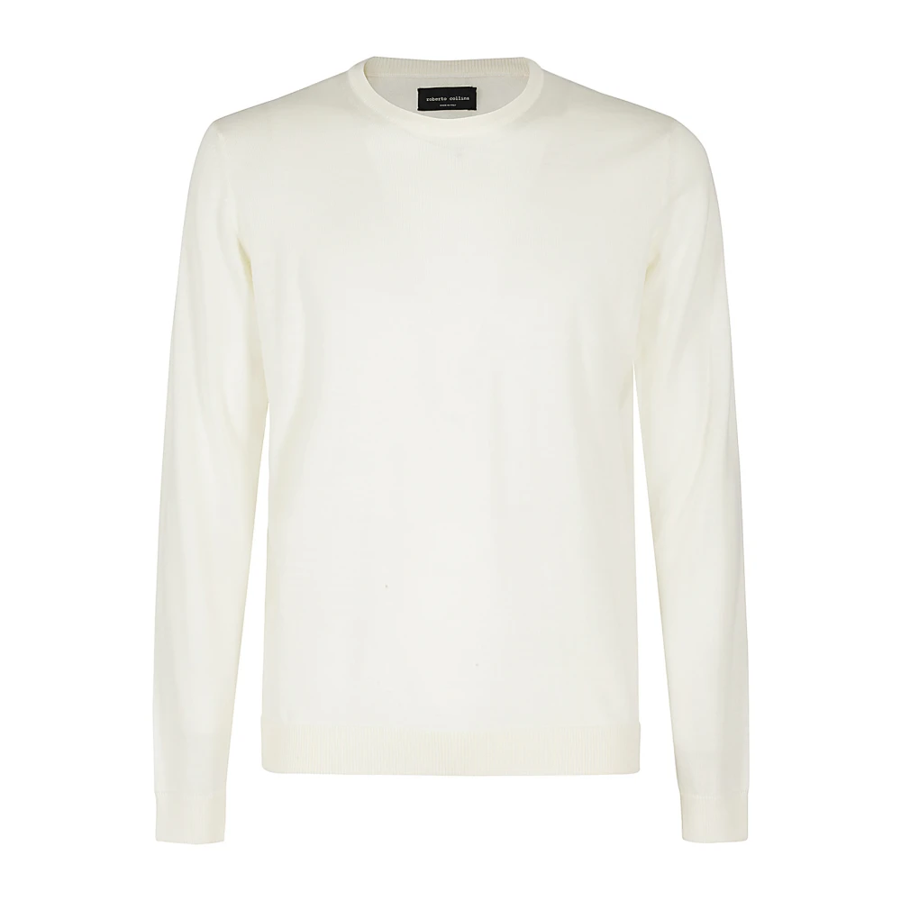 Roberto Collina Stijlvolle Crew Neck Sweater Beige Heren