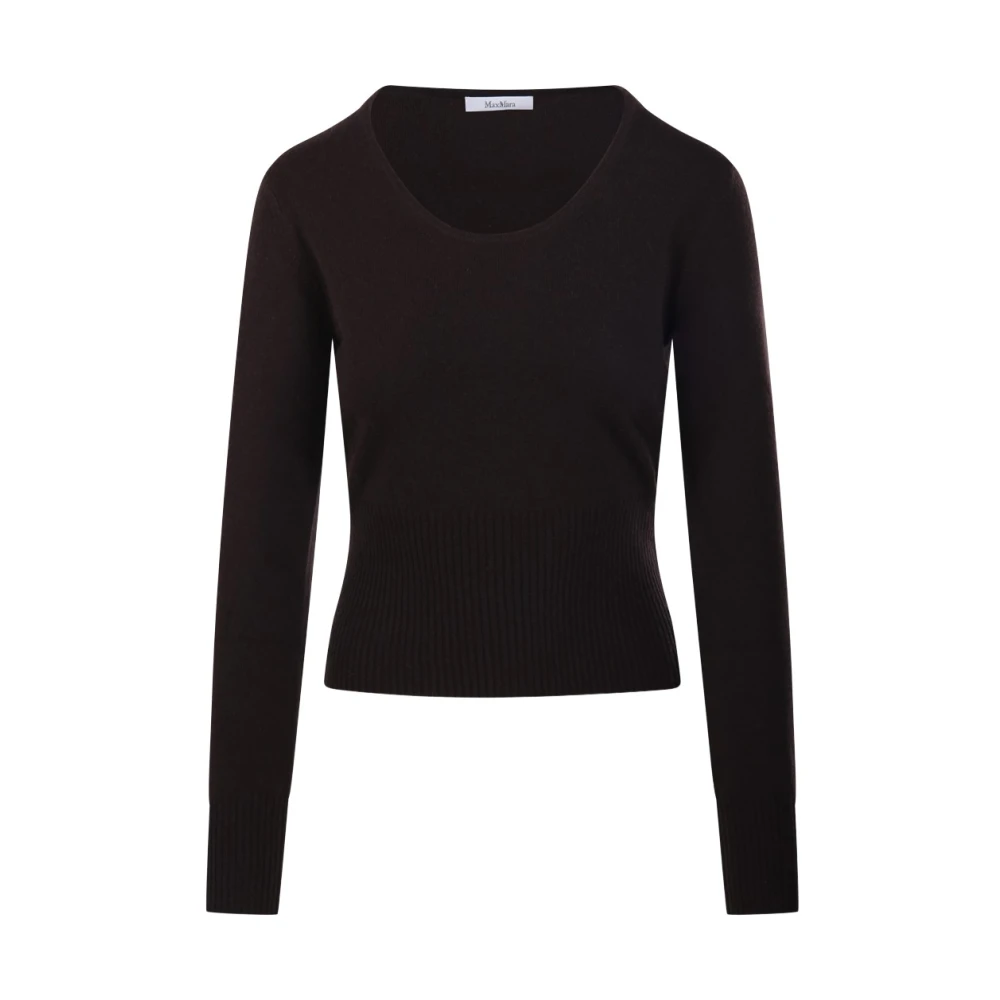 Max Mara Vetta Jumper - Female - Round-Neck Knitwear - Brown - S - Knitwear