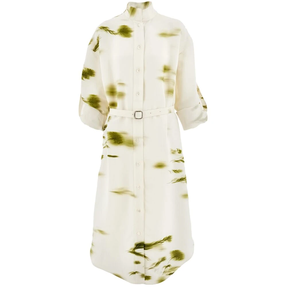 Salvatore Ferragamo Bloemenprint Knoopjurk White Dames