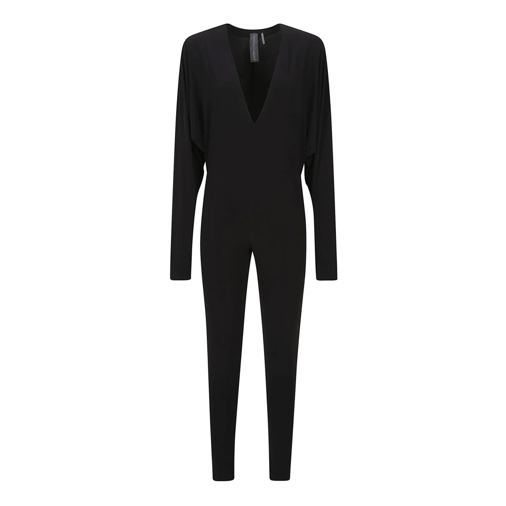 Norma Kamali Zwart Jumpsuit Black Dames