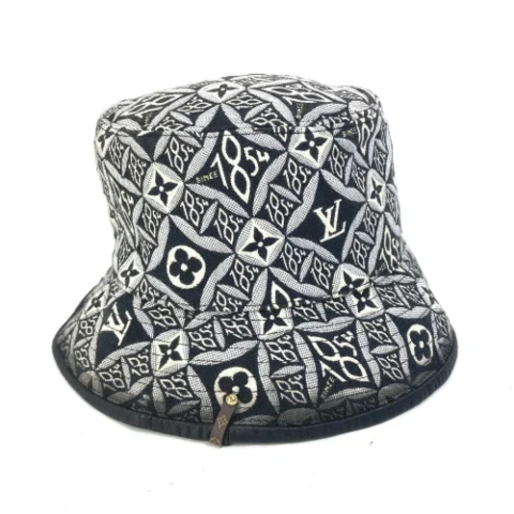 Louis Vuitton Vintage Pre-owned Cotton hats Black Dames