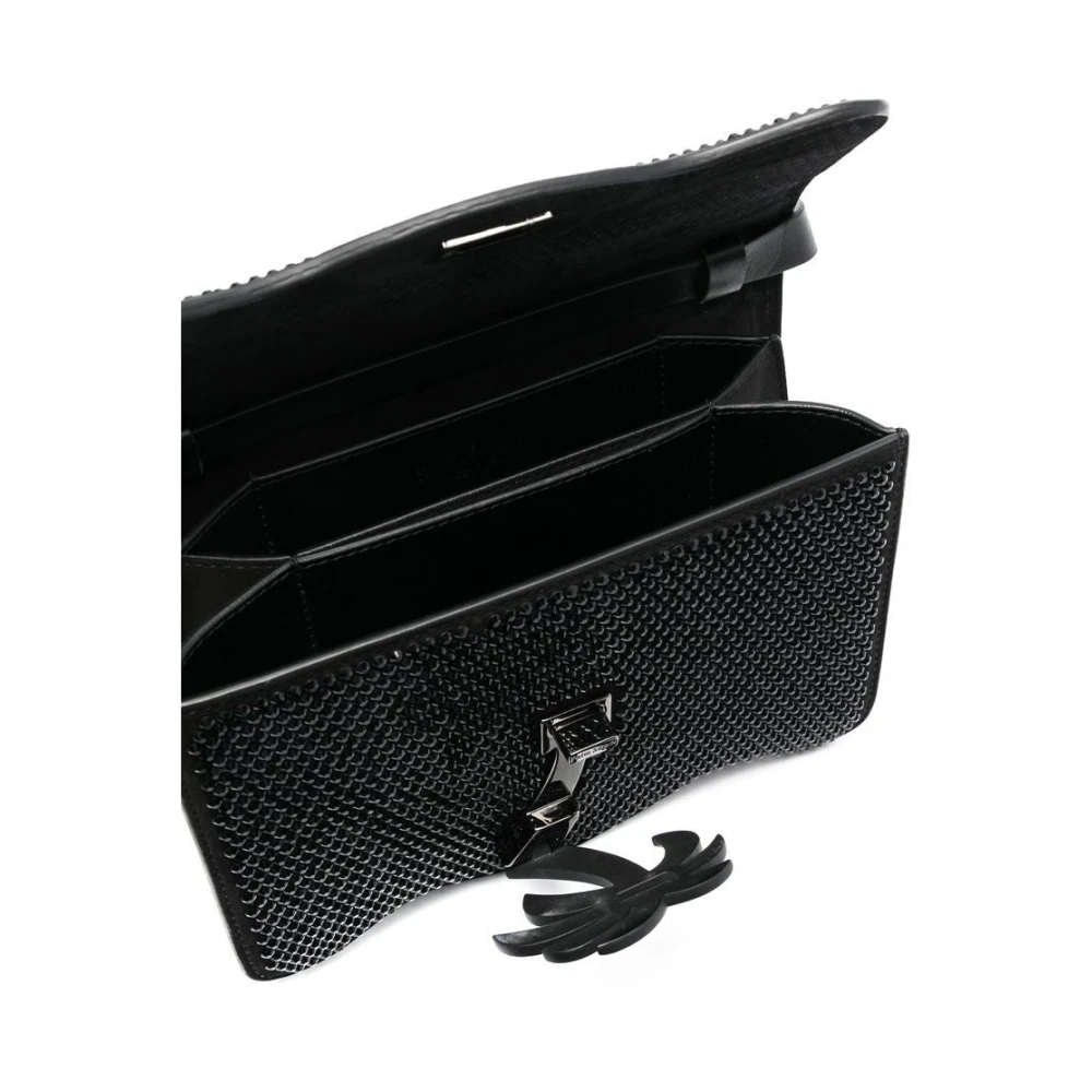 Palm Angels Schoudertas met strass-steentjes Black Dames