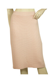 pre-owned Elasticated Waist Knit Knee Length Skirt