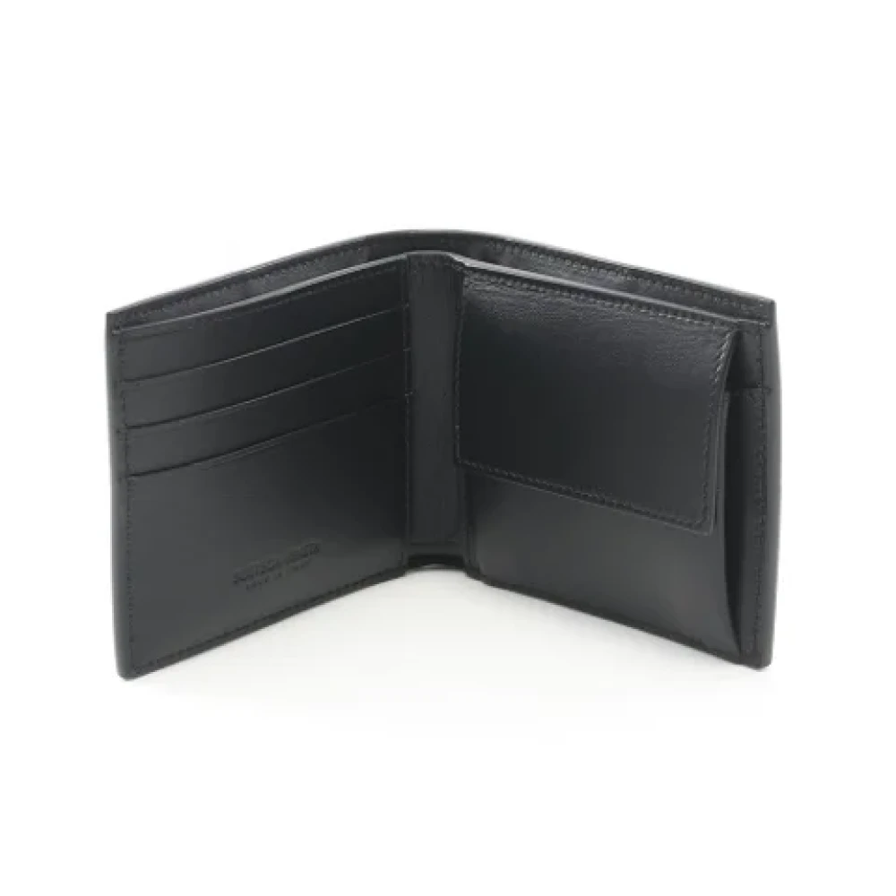 Bottega Veneta Vintage Pre-owned Leather wallets Black Dames