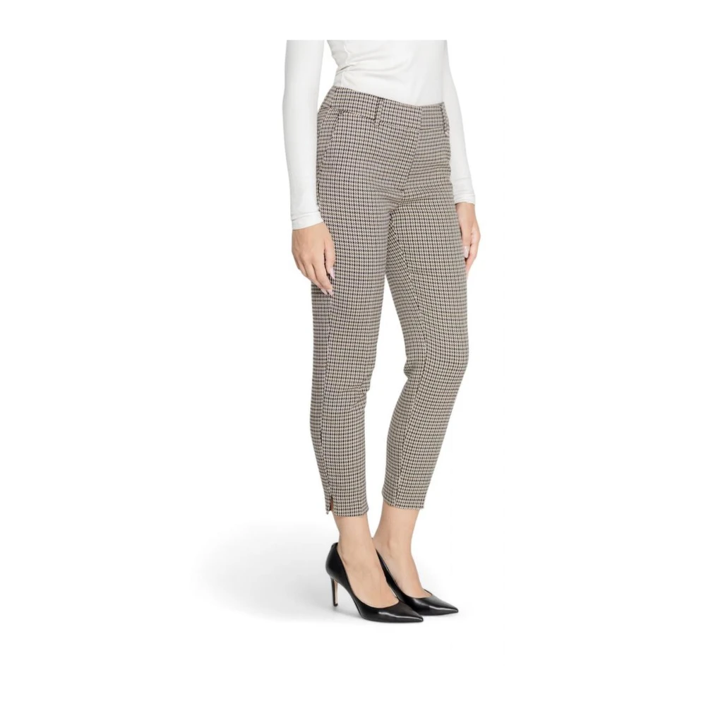 Only Beige Mix Dames Herfst Broek Beige Dames